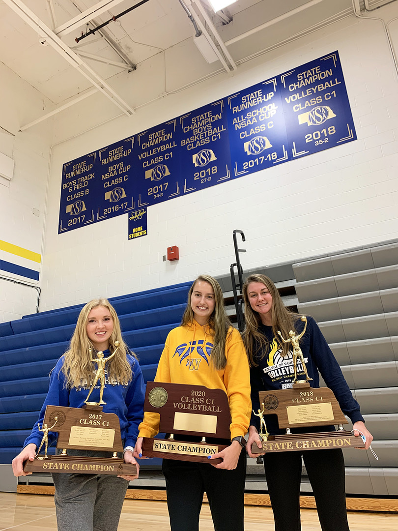 Wahoo Public Schools Warrior Volleyball 2020 C1 STATE CHAMPIONS!